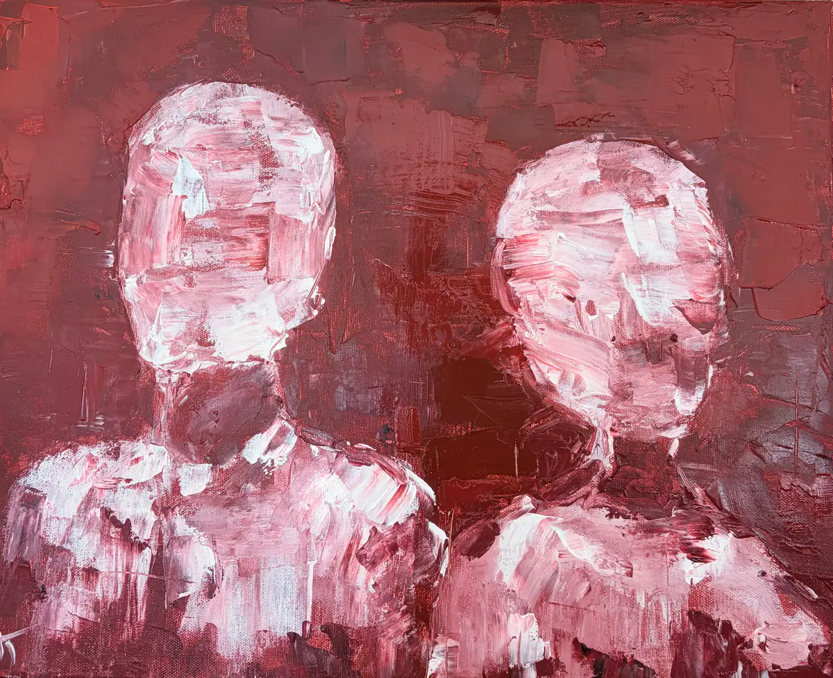 Two souls - Akryl - Expressionism - 40×50 cm af G E T T I
