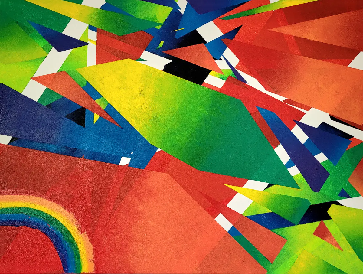 Vivid - Akryl - Abstract - 80×60 cm av Mlys Art