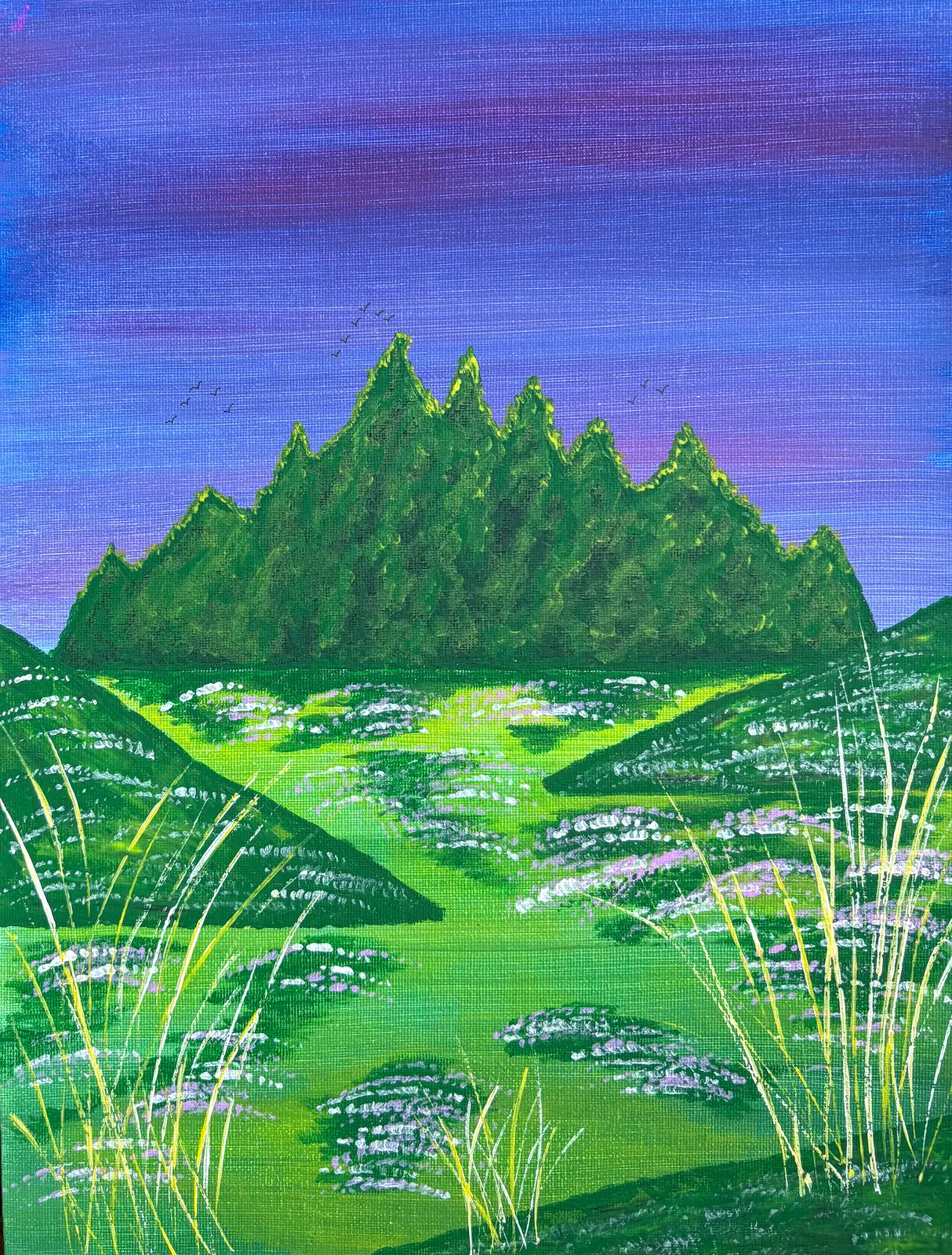 En sommar kväll - Akryl av Ann-Christin (Acmpainting) Martinsson