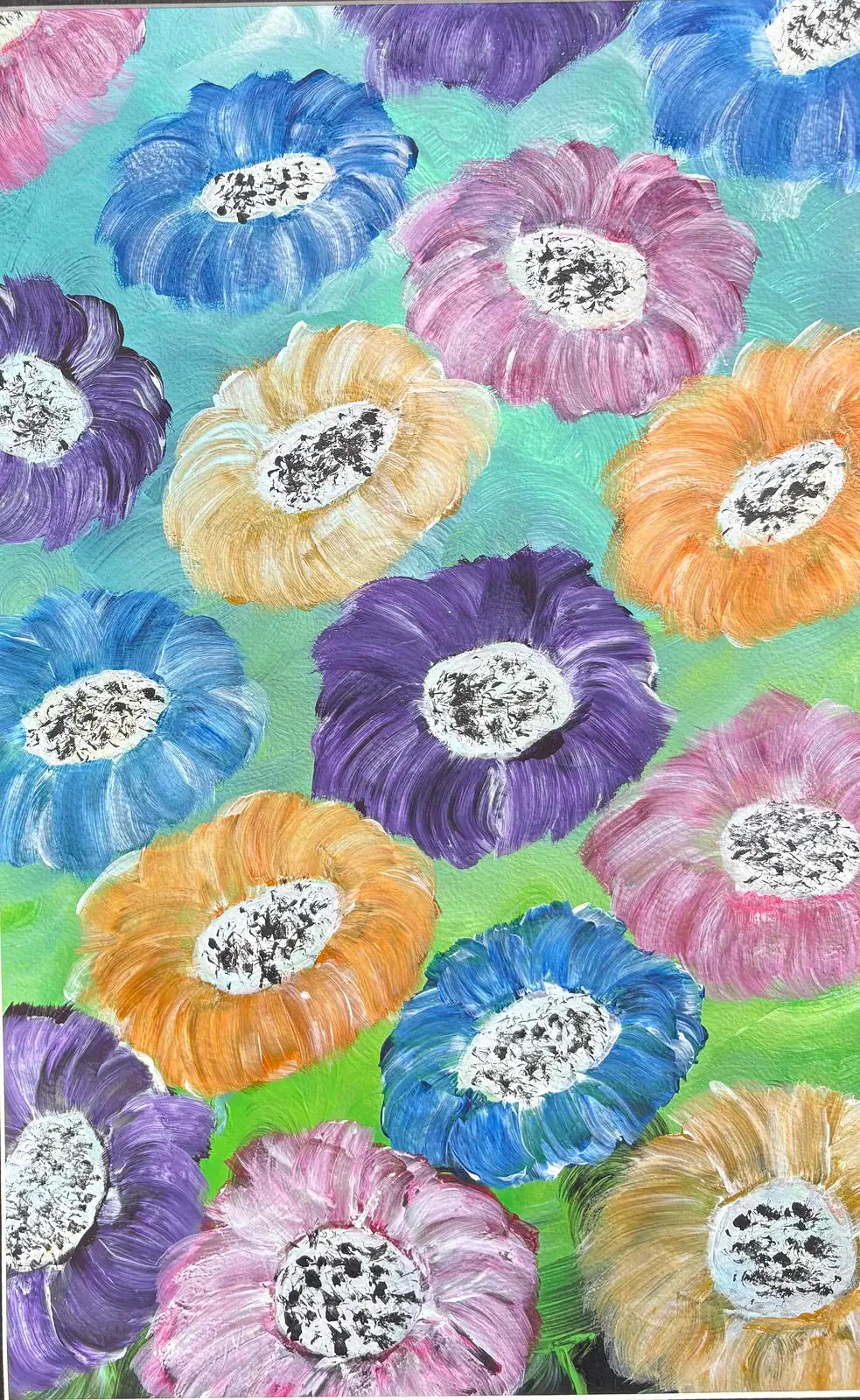 En doft av blommor - Akryl av Ann-Christin (Acmpainting) Martinsson