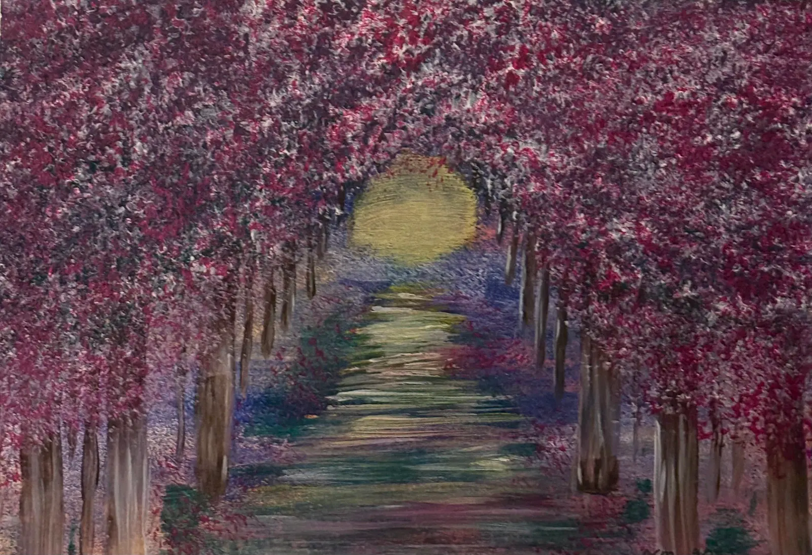 Körabärsskogen - Akryl av Ann-Christin (Acmpainting) Martinsson
