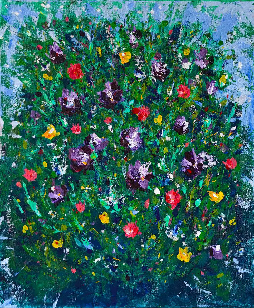 Breath of Summer - Akryl - Abstract - 50×60 cm af Irina Nikolaeva