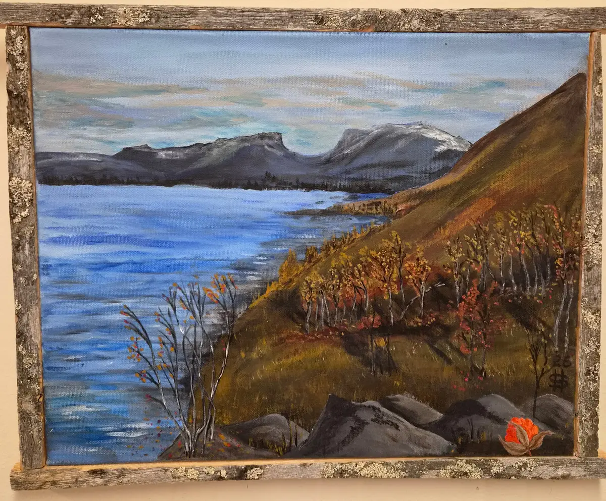Lapporten - Akryl - Landscape - 41×33 cm af Håkan Siggemo