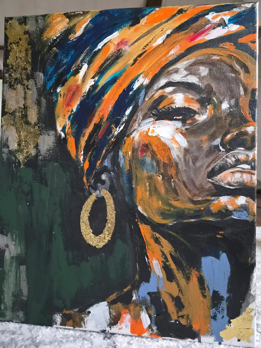 Kap Verde - Akryl - Abstract - 40×50 cm af Lisa Lithman