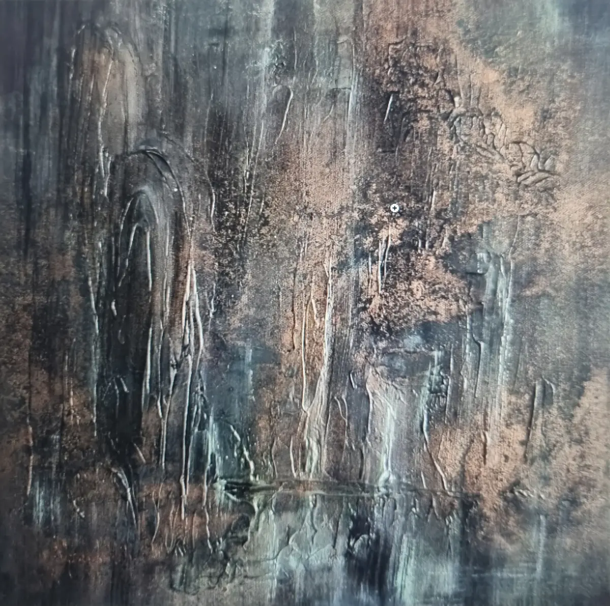 In to the deep / part I - Akryl - Abstract - 40×40 cm af SkogsdottiR.art