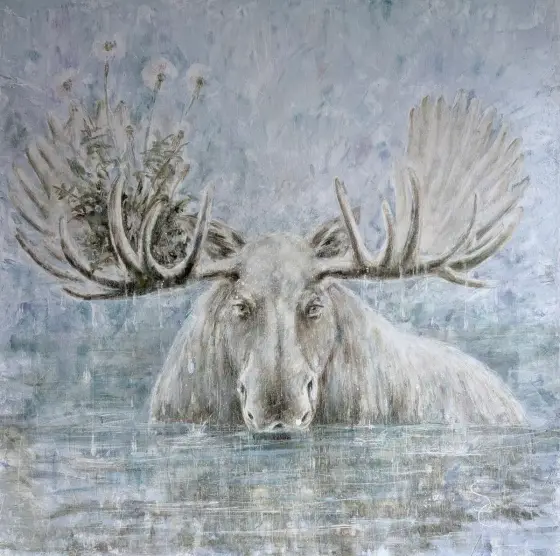 Kunstværk - Olie af Selene Caspian