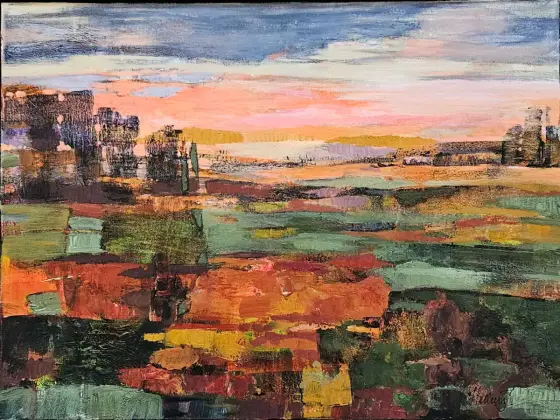 After the Warm Day - Akryl af Tatiana Hellum