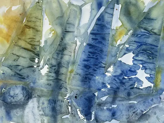 Sommar, sol, segel - Akvarel af Eva Henriksson