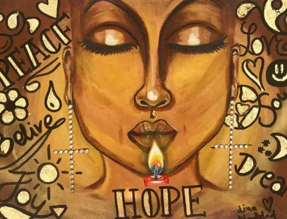 Hope - Akryl af Lina A Nordblad