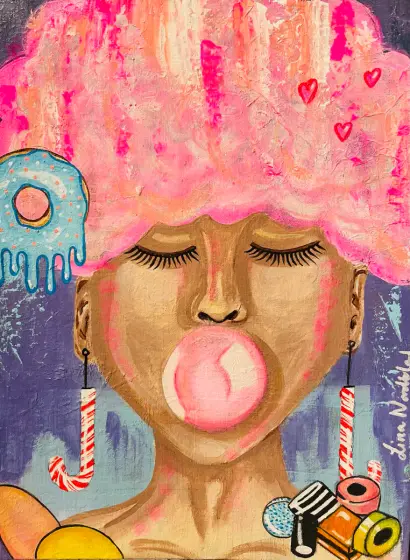 Sweet like candy - Akryl av Lina Nordblad