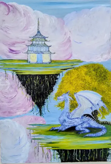 The Magical Dragon - Olie af Ateliemaloucametthe