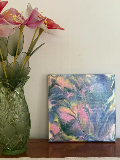 Rosagul blomma thumbnail 2