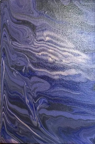 De blå skiftningarna - Akryl af Ann-Christin (Acmpainting) Martinsson