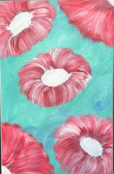 Röda blommor thumbnail 1