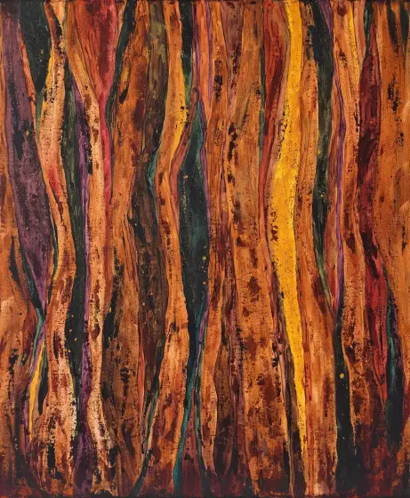 Between the Pines - Akryl av Irina Nikolaeva