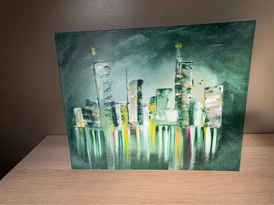 Silent Metropolis - Akryl af Jeroen van gyseghem