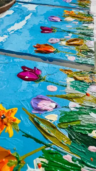 Farverig Fornemmelse af Sommerens Blomster thumbnail 4